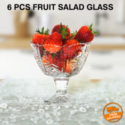  6 Pcs Waterford Crystal Colleen Short Stem Fruit Salad Glass, G049
